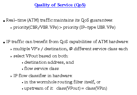 Quality of Service (QoS)